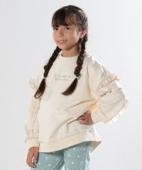 SHOO・LA・RUE(Kids) /シューラルー キッズ SHOO・LA・RUE／Kids フリル袖スウェードライクスウェット/506935050