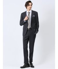 TAKA-Q/タカキュー TAKA－Q Woolen Tec On スリムフィット 2ボタン2ピーススーツ 千鳥紺/506935602