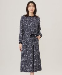J.PRESS LADIES/【洗える】スパンウェーブフラワープリント ワンピース/506935805