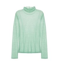 LOEUVRE/ルエブル LOEUVRE Wool Seethrough Turtleneck T－shirt － 00/506937112