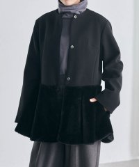 Ranan/ラナン RANAN ペプラムファー切替コート/506693015