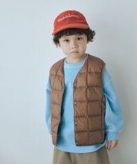 green label relaxing （Kids）/＜TAION＞ベーシック Vネックボタン インナーダウンベスト / キッズ  110cm－130cm/506878962