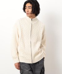 Purple & Yellow/ニット×スエードタッチダンボール ドライバーズニット/506882238
