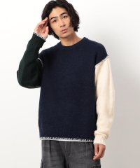 Purple & Yellow/ブランケットステッチプルオーバー/506882241