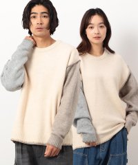 Purple & Yellow/ブランケットステッチプルオーバー/506882241