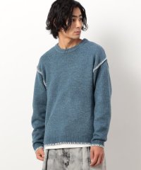 Purple & Yellow/ブランケットステッチプルオーバー/506882241