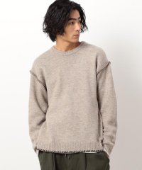 Purple & Yellow/ブランケットステッチプルオーバー/506882241
