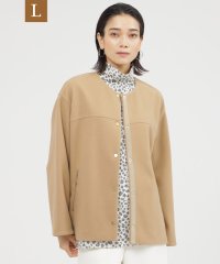 エヴェックス バイ クリツィア　Lサイズ/【L】【カタログ掲載品】【ウォッシャブル】ウールライクジャージノーカラージャケット/506883223