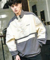 Rocky Monroe/ロッキーモンロー Rocky Monroe KANGOL ナイロンジャケット アノラック メンズ レディース ハーフジップ ライトアウター オーバーサイズ ラグ/506937138
