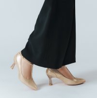 LIMIT TILL 2359/リミット ティル トゥエンティスリーフィフティナイン LIMIT TILL 2359 Tストラップ ポインテットグリッターヒールパンプス/506941111