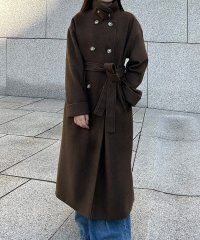 JUNOAH/ジュノア JUNOAH 2wayスタンドカラーロングコート/506941590