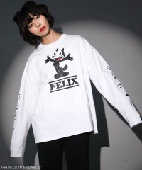 Green Parks/グリーン パークス Green Parks ■FELIX 袖フェイスpt ロンTEE/506942504