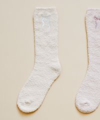 Maison de FLEUR/メゾン ド フルール Maison de FLEUR リボン刺繍ルームソックス/506943411