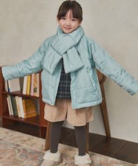 URBAN RESEARCH DOORS（Kids）/『洗濯可/撥水』マフラー付き中綿ノーカラージャケット(KIDS)/506943992