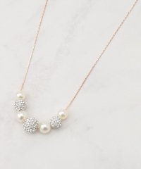 SHOO・LA・RUE/【セレモニー】ポイントパヴェボールネックレス/506944145