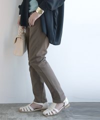 and it_/アンドイット and it_ ゆるっくすデイリーパンツ パンツ レディース ストレッチパンツ 伸縮性 新丈 ショート 春 夏 秋 冬 ブラック 黒 カーキ ベー/502543499