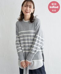 ikka/【雑誌InRed12月号掲載／親子おそろい】クリーミーサイドスリットニット/506201012