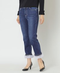 TO BE CHIC/フェイクファー ストレッチデニムパンツ/506883084