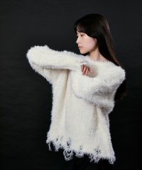M TO R/BROKEN SHAGGY KNIT PULLOVER/506924914