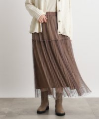 grove/グローブ grove ドットチュールプリーツスカート/506944815