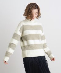 grove/ボーダーラメフェザーハイネックプルオーバー/506945018