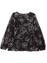 LAUTREAMONT DECLASSE/ロートレアモン デュクラス LAUTREAMONT DE CLASSE ドローイングフラワープリントブラウス/506945123