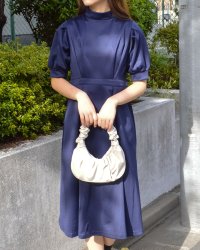 &soiree/アンドソワレ &soiree ウエストタックパフスリーブワンピース/506945626