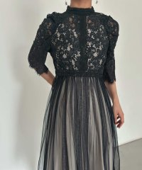 aity/アイティ aity ヴィンテージライクレースチュールドレス 結婚式 パーティードレス オケージョンドレス 同窓会 お呼ばれワンピース/506945627