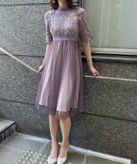 aity/アイティ aity ヴィンテージライクレースチュールドレス 結婚式 パーティードレス オケージョンドレス 同窓会 お呼ばれワンピース/506945627