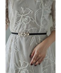 niana/ニアナ niana パールビジューゴムベルト 細ベルト 結婚式 二次会 同窓会 ドレス オケージョン パーティー セレモニー/506945673