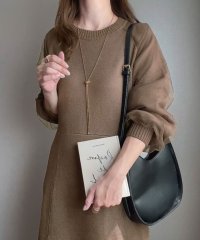 FILLOU/フィルー FILLOU FILLOU チュールスリーブニットフレアワンピース/506945690