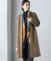 SHIPS WOMEN/S140 シャルム ビーバー ノーカラー ロング コート/506947217