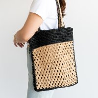 I NEED MORE SHOES/アイニードモアシューズ I NEED MORE SHOES ETHICAL KNITTED PAPER TOTE 【lantana】/506948080