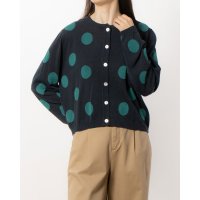 GIPSY BLUE/ジプシーブルー GIPSY BLUE カラーサークルジャガードストレッチカーディガン/506948222