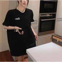 And Kawaii/アンドカワイイ And Kawaii 半袖Tシャツ 前後ロゴプリント 夏 綿Tシャツ レディース韓国/506948573