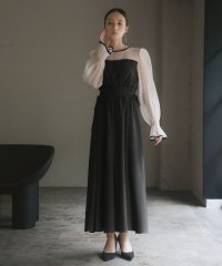 GIRL/ガール GIRL オーガンジー切り替えシフォンロング マーメイド 結婚式 ワンピース パーティードレス/506948702
