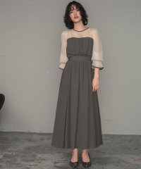 GIRL/ガール GIRL オーガンジー切り替えシフォンロング マーメイド 結婚式 ワンピース パーティードレス/506948702