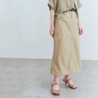 KiraKiraShop/キラキラショップ KiraKiraShop スカート《ドロストナイロンカーゴスカート 全4色 3サイズ》 ［job0033］/506949115