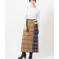 ONEIL of DUBLIN/オニールオブダブリン O'NEIL of DUBLIN 【別注カラー】コンビネーション ダブルベルト キルトスカート マキシ 91cm/506949246