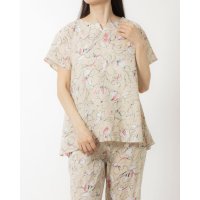 RIRAFES/リラフェス リラFes 綿100％クレープ吸水速乾 キーネックワイドTシャツ/506949336