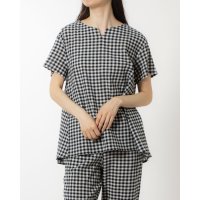 RIRAFES/リラフェス リラFes 綿100％クレープ吸水速乾 キーネックワイドTシャツ/506949336