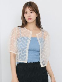 RETRO GIRL/レトロガール RETRO GIRL オーガンジー半袖BL/506949501