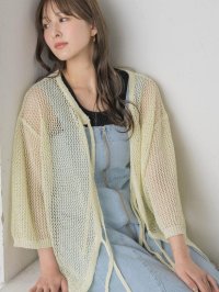 RETRO GIRL/レトロガール RETRO GIRL スパンコールメッシュカーデ/506949553