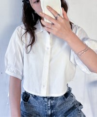 epimi e'pimmy/エピミエピミー epimi e'pimmy パフスリーブスプレッドカラーショートシャツ/506949559