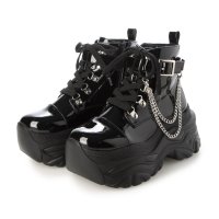 Mafmof/マフモフ Mafmof Mafmof(マフモフ)10cmメガ厚底クラッシュソールレースアップブーツ/506949720