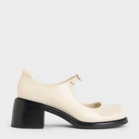 CHARLES & KEITH/Rooney ルーニー バックルブロックヒールメリージェーン/506949848