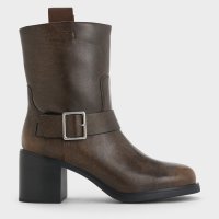 CHARLES & KEITH/Kailey カイリー サイドバックルアンクルブーツ/506949888
