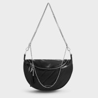 CHARLES & KEITH/Philomena フィロメナ ハーフムーンクロスボディバッグ/506949953
