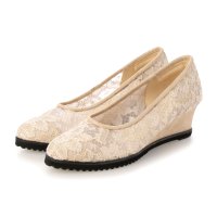 SHOE GALLERY OTA/シューギャラリーオオタ SHOE GALLERY OTA レースウェッジソールパンプス/506949989