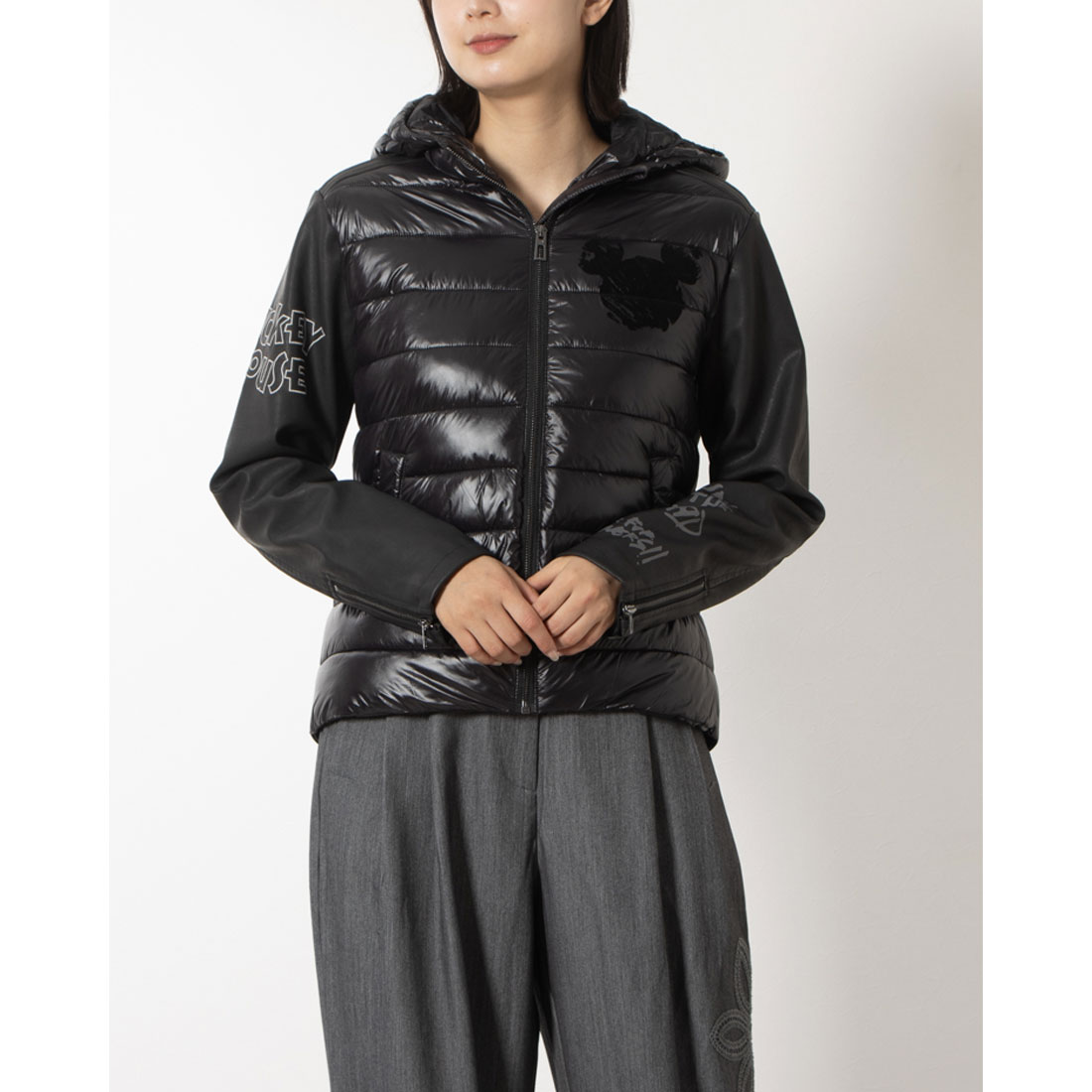 タイムセール14500円未使用desigualジャガード織りダブルコート40Ｌ DESIGUAL - 【デシグアル】ジャガード織 コート 総柄 花柄 英字